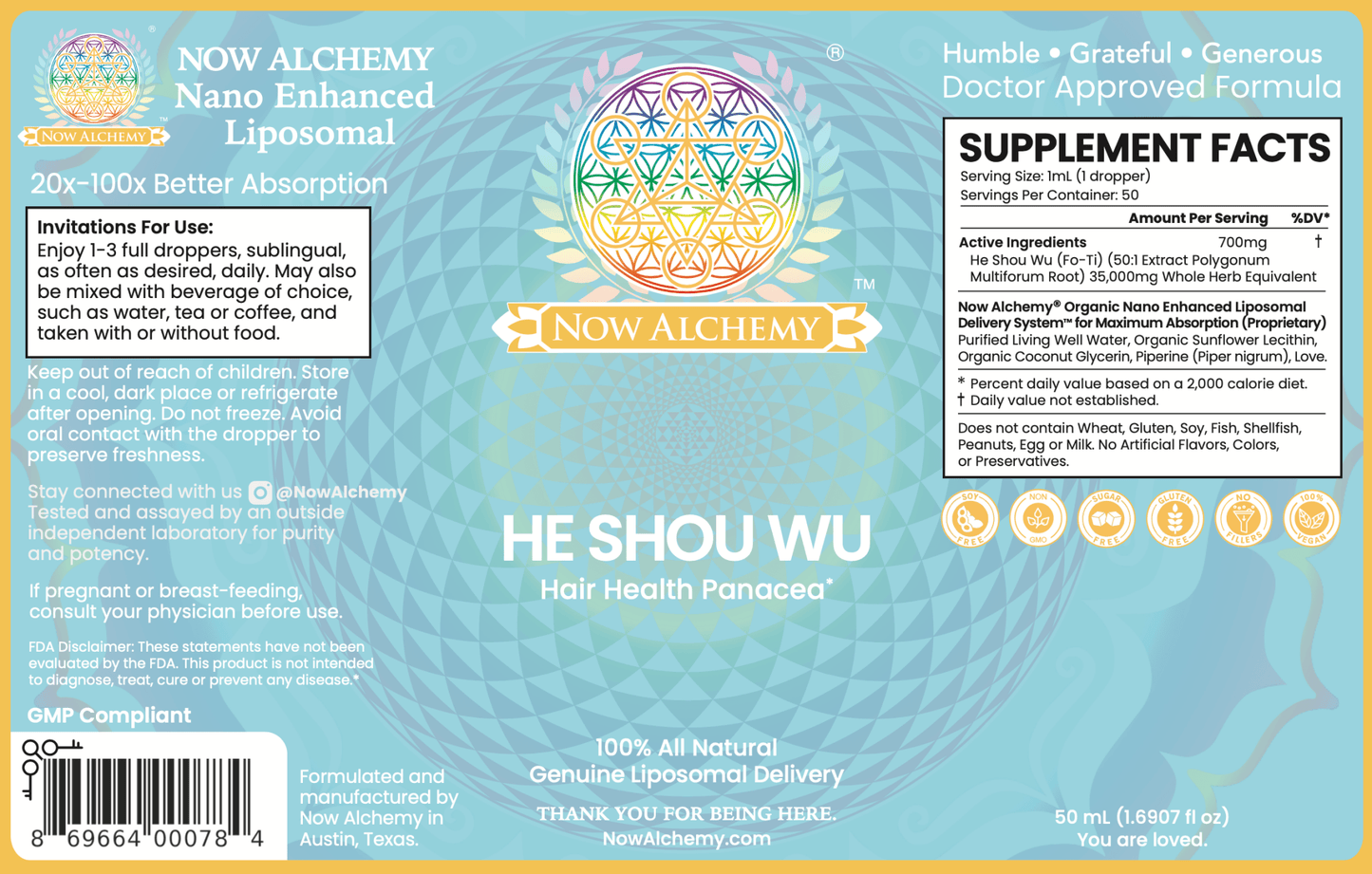 Nanoliposomal He Shou Wu - Now Alchemy