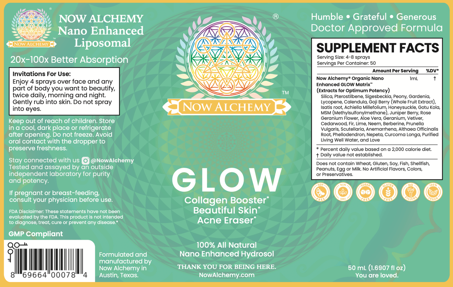 Glow Up Spray - Now Alchemy