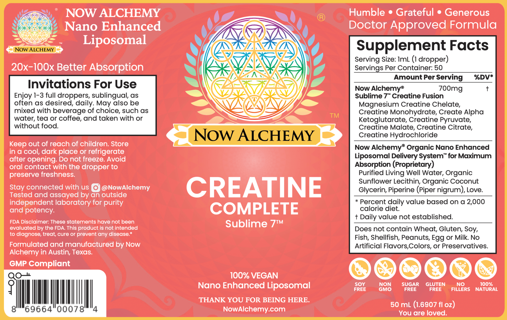 Nanoliposomal Creatine - Now Alchemy