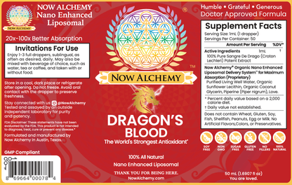 Nanoliposomal Dragon's Blood - Now Alchemy