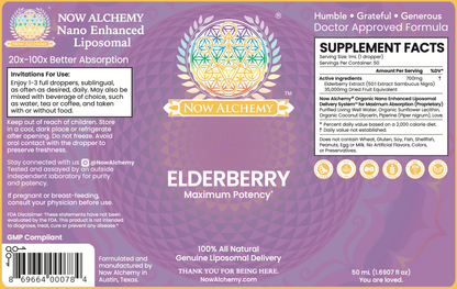 Nanoliposomal Elderberry - Now Alchemy