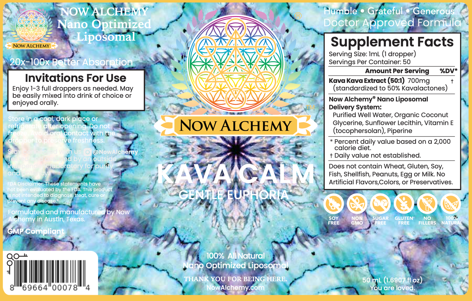 Nanoliposomal Kava - Now Alchemy