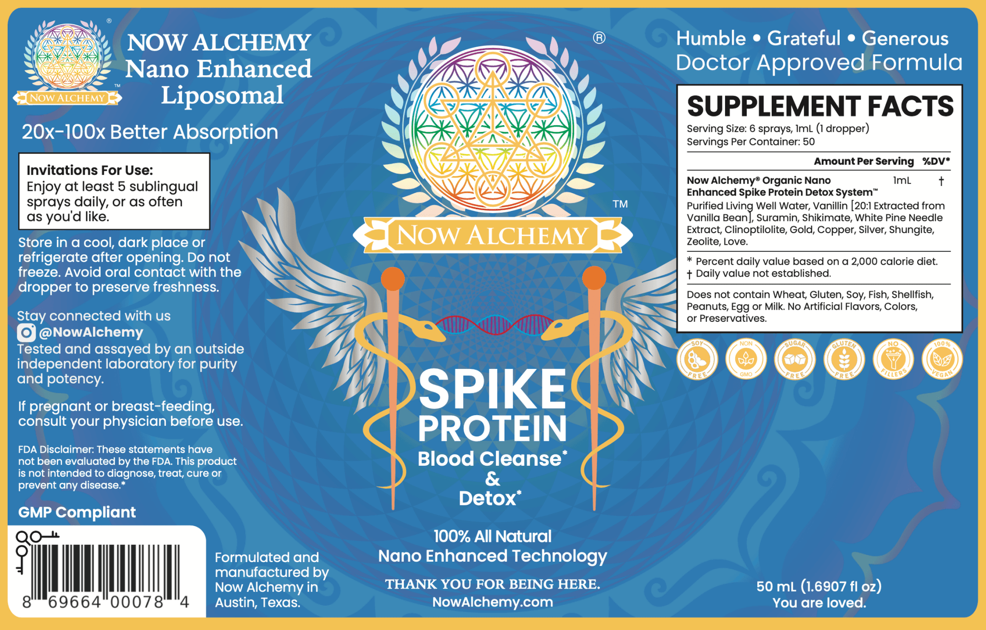 SPIKE PROTEIN DETOX - Now Alchemy